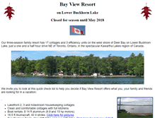 Tablet Screenshot of bayviewresort.ca